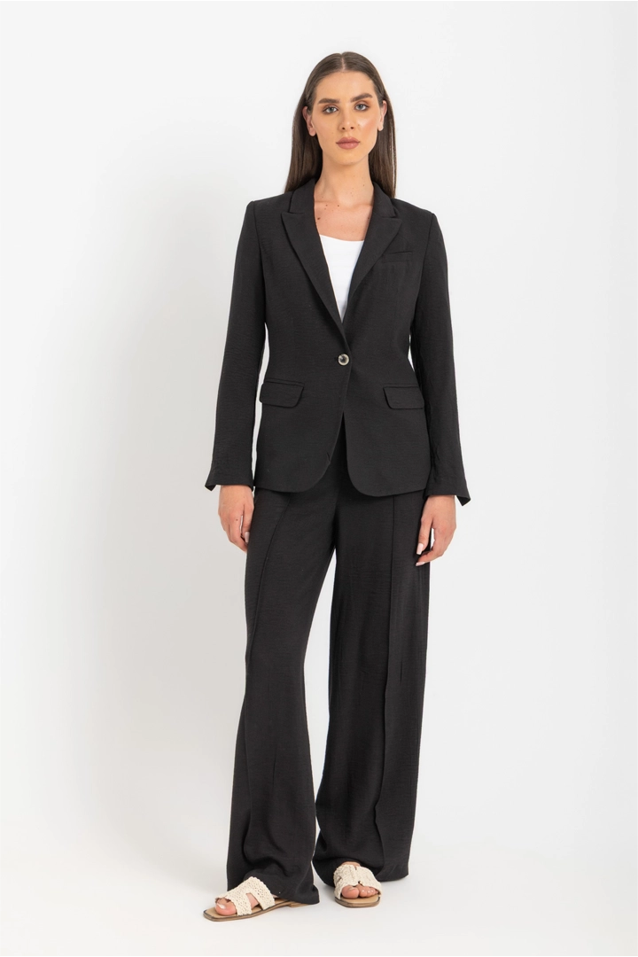 Blazer Formal Jacket for Women by ESLA Tailored Fit with Front Flap Po