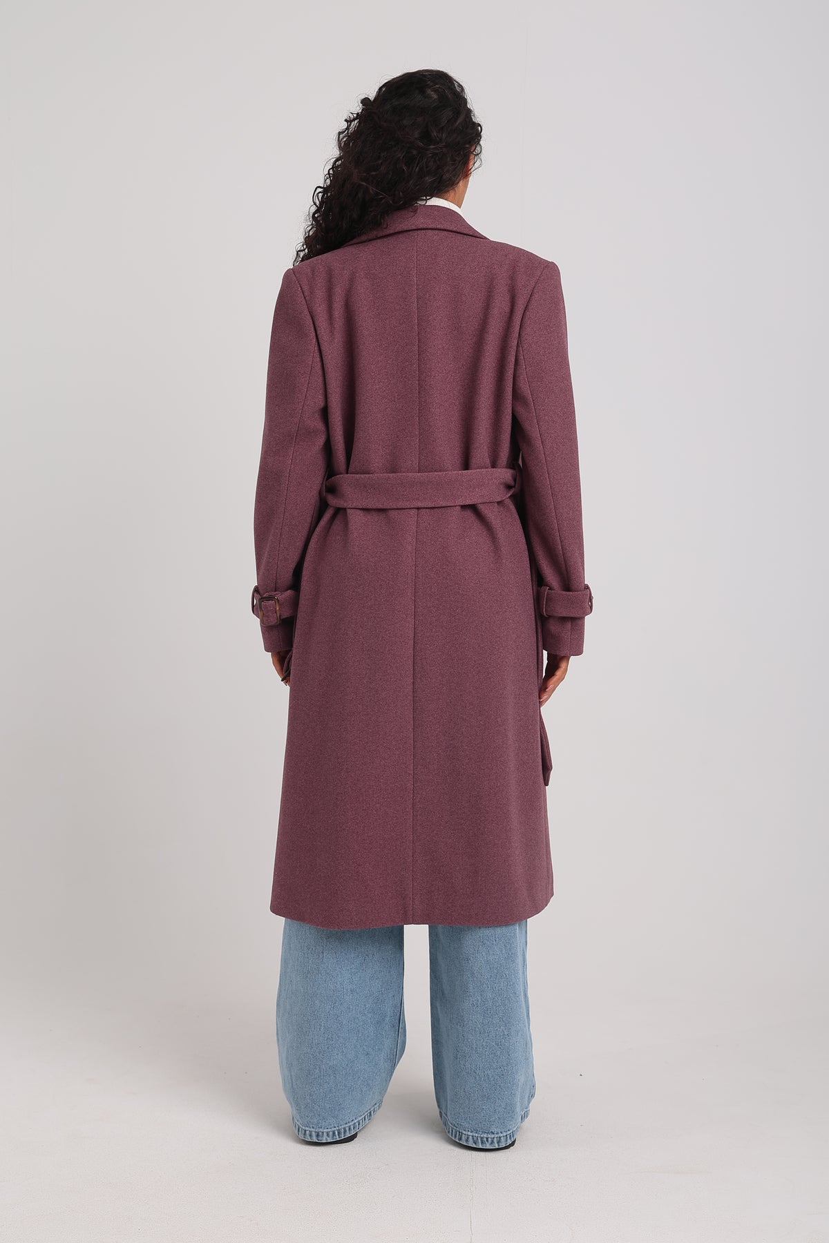 Women's Long Double-Breasted Coat