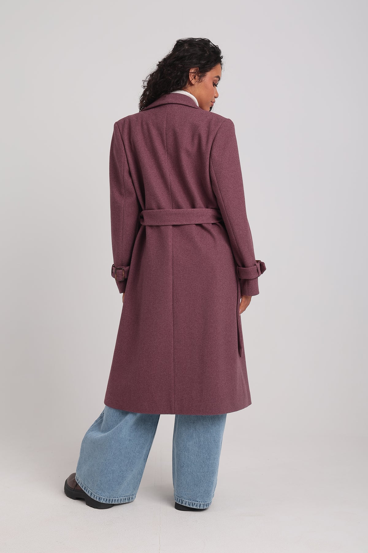 Women's Long Double-Breasted Coat