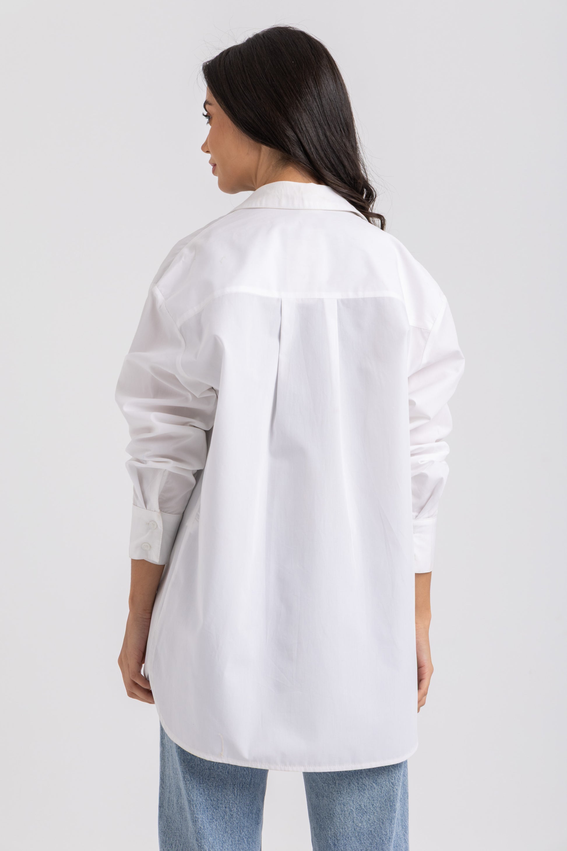 Poplin Cotton Button-Down Shirt