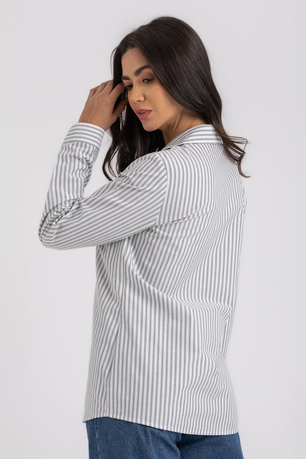 Stripe Classic Button-Down Shirt