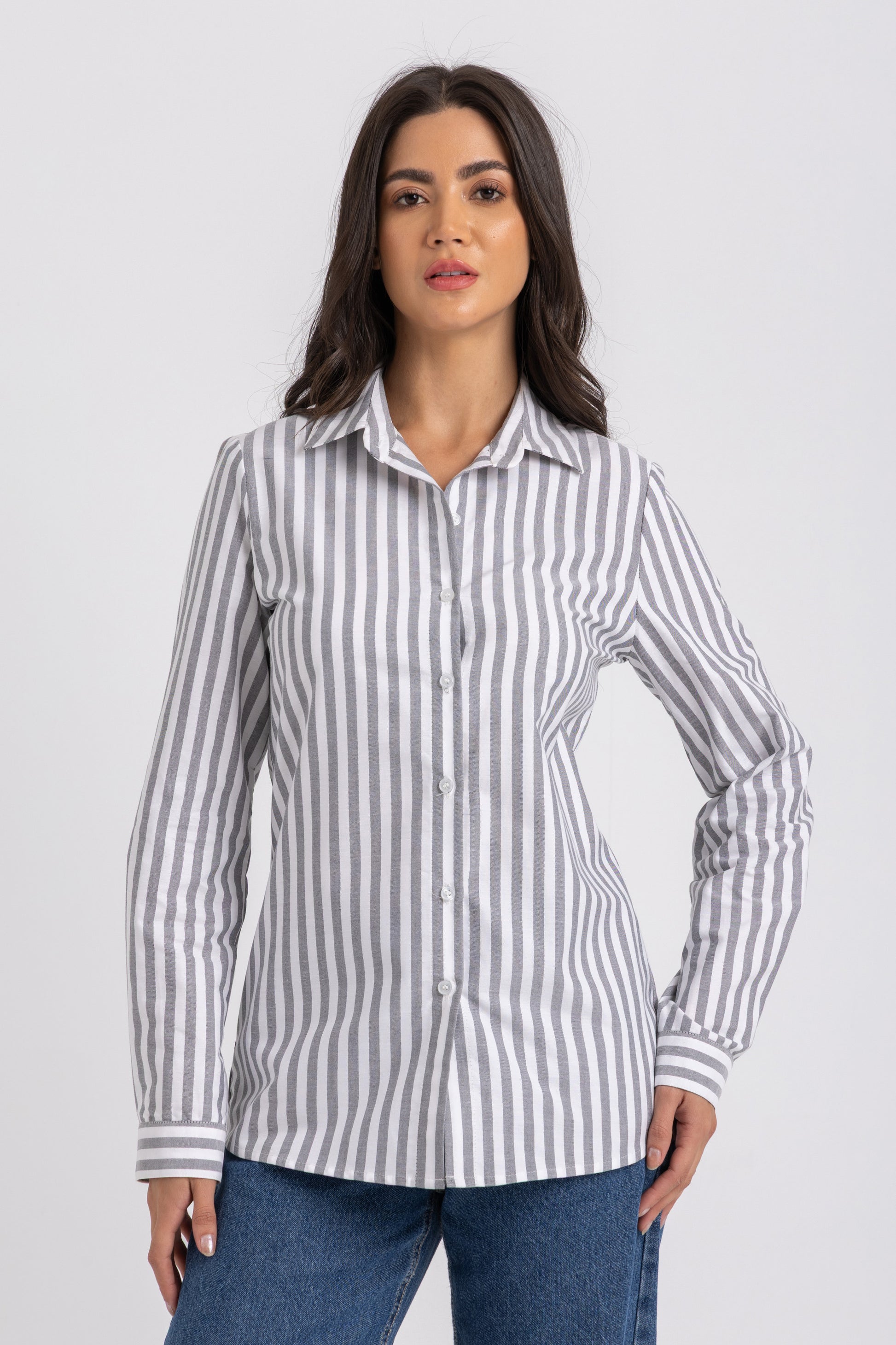Stripe Classic Button-Down Shirt