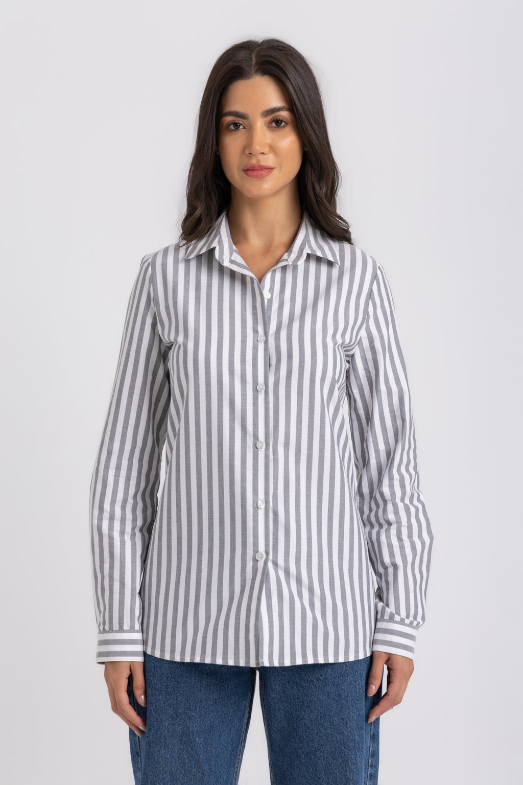 Stripe Classic Button-Down Shirt