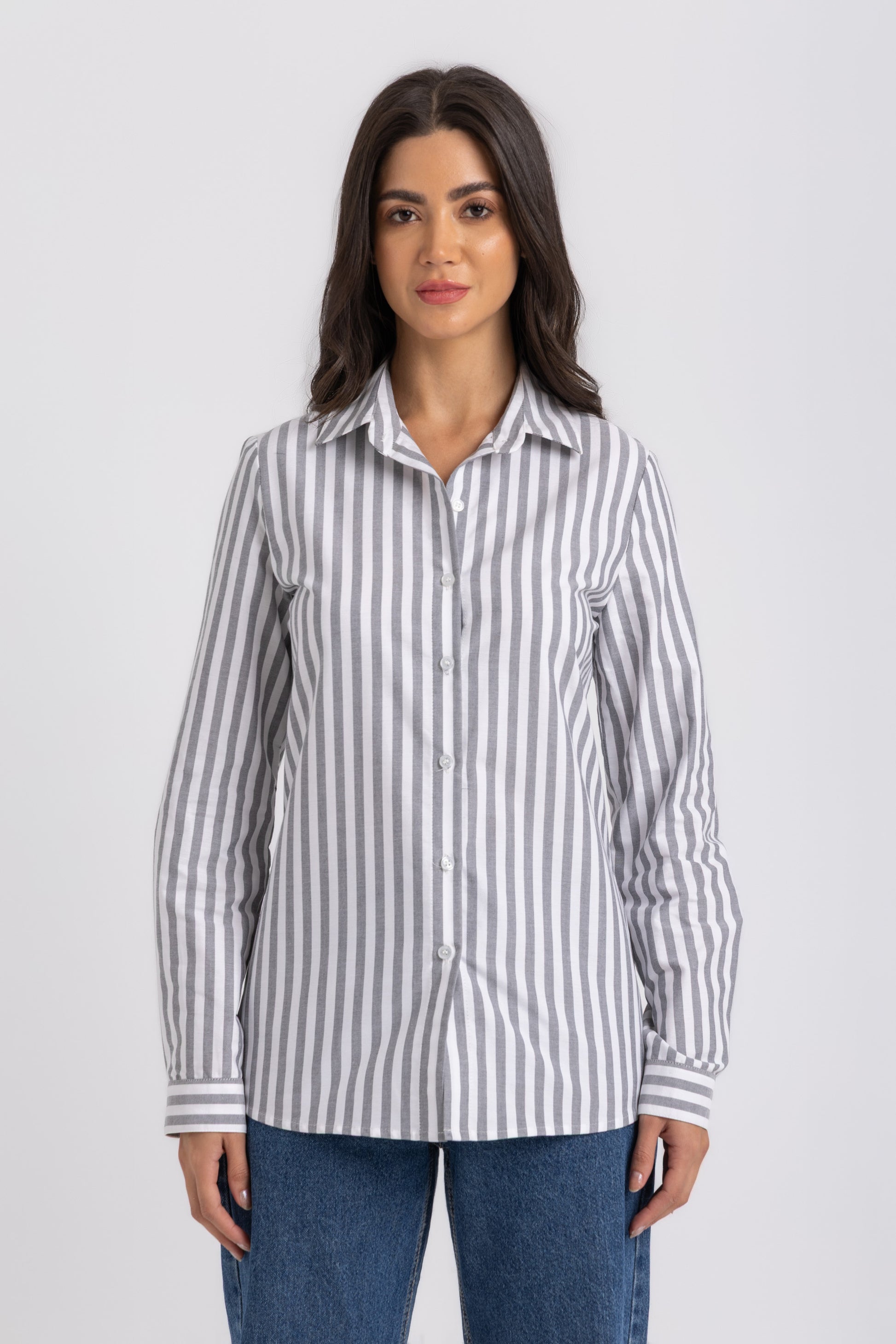 Stripe Classic Button-Down Shirt
