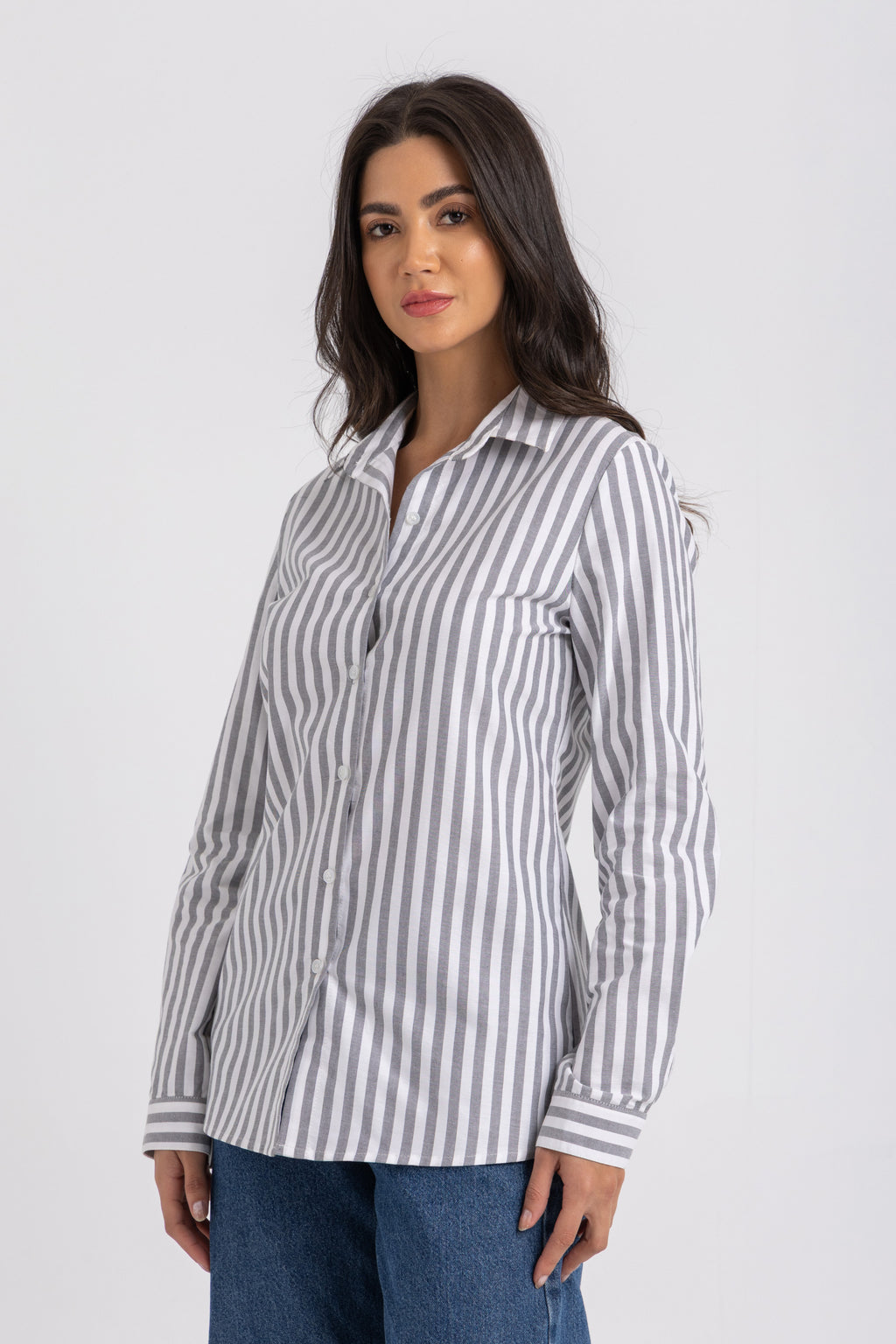 Stripe Classic Button-Down Shirt