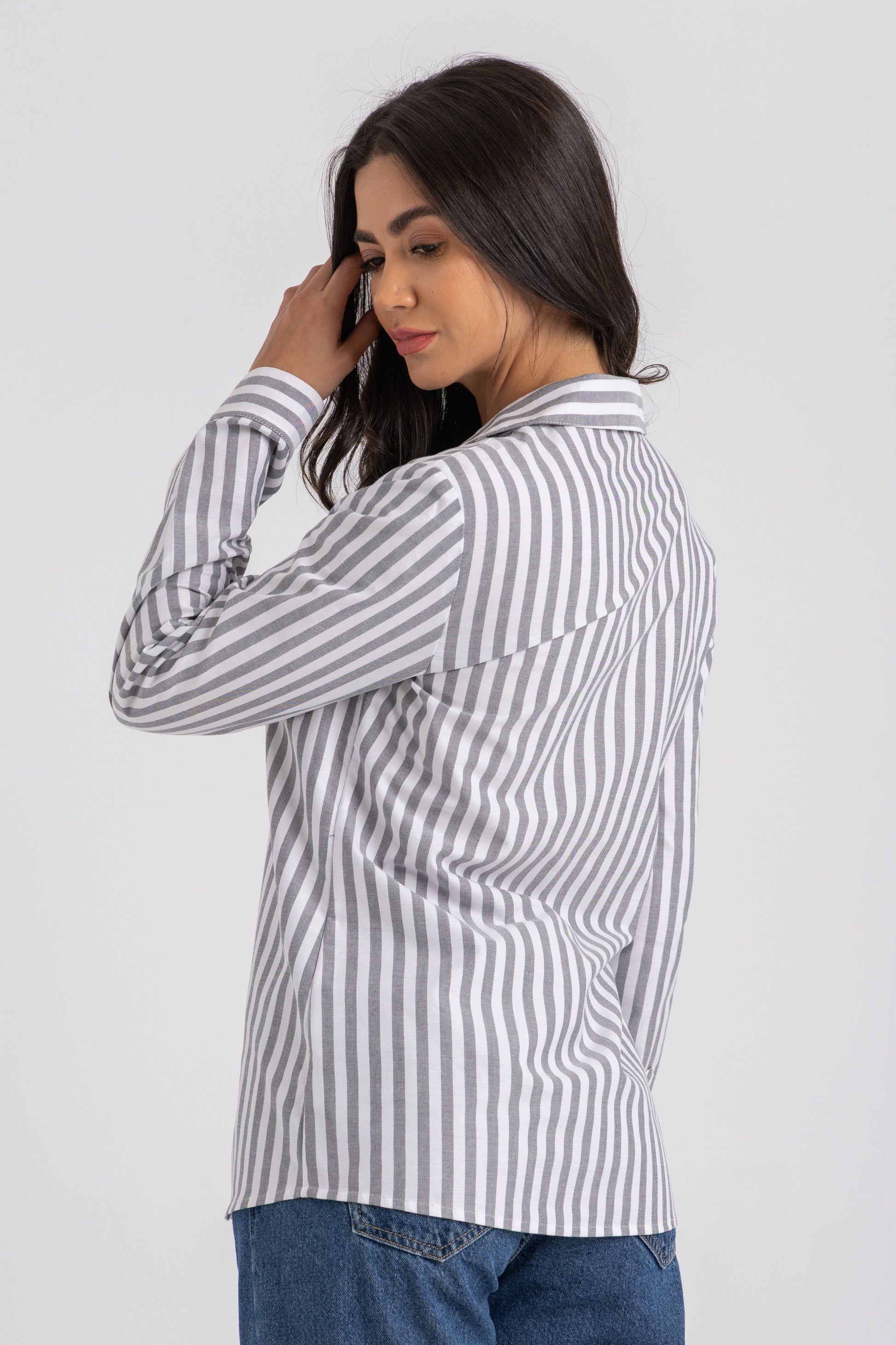Stripe Classic Button-Down Shirt
