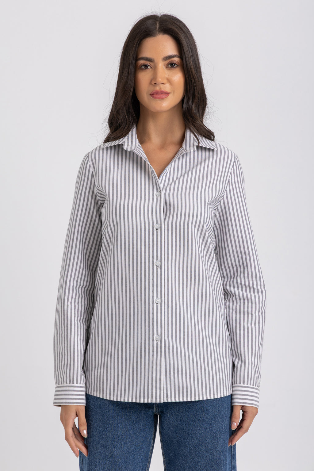Stripe Classic Button-Down Shirt