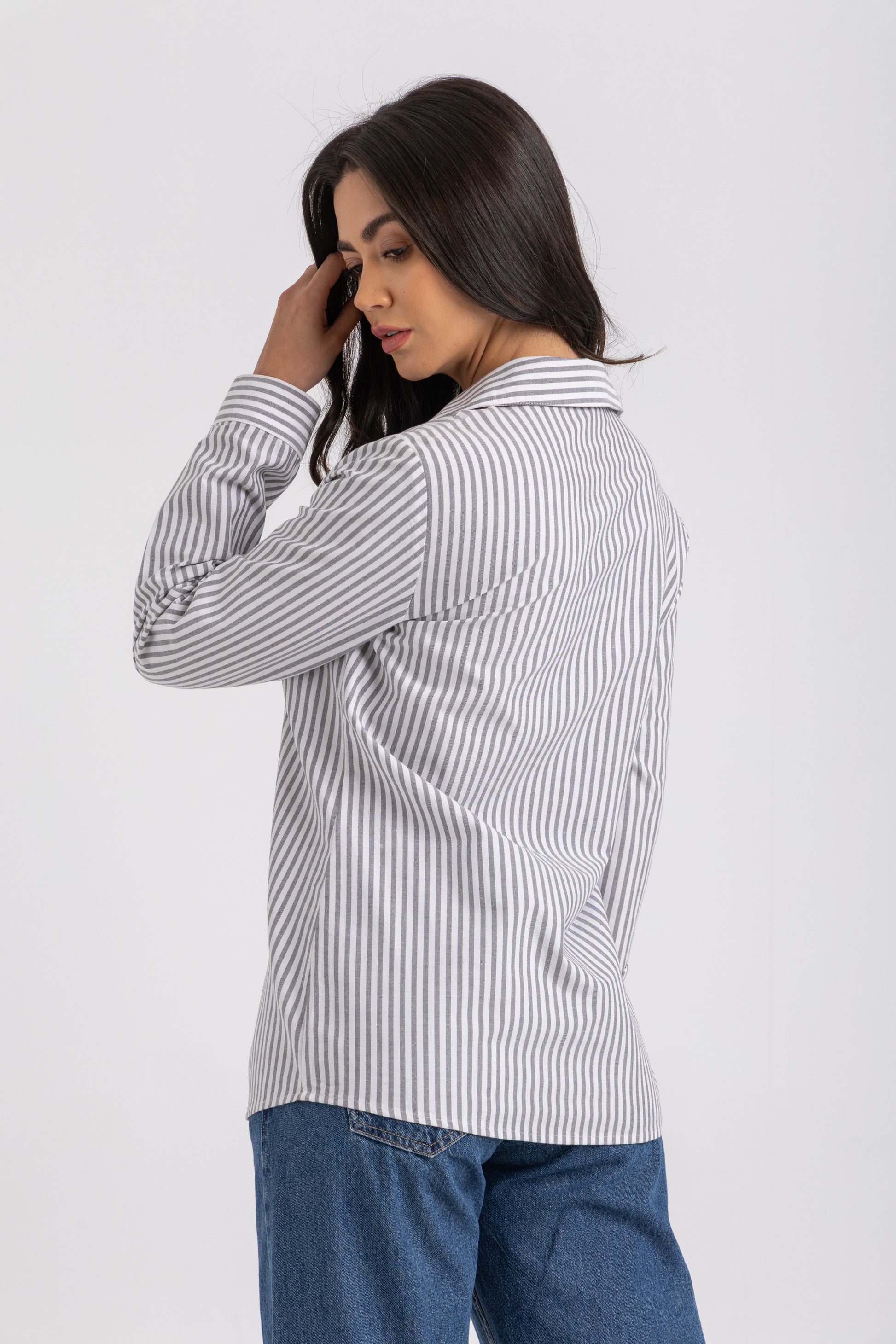 Stripe Classic Button-Down Shirt