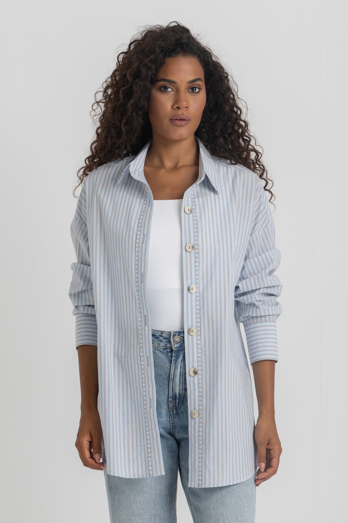 Women’s Oversized Striped Shirt