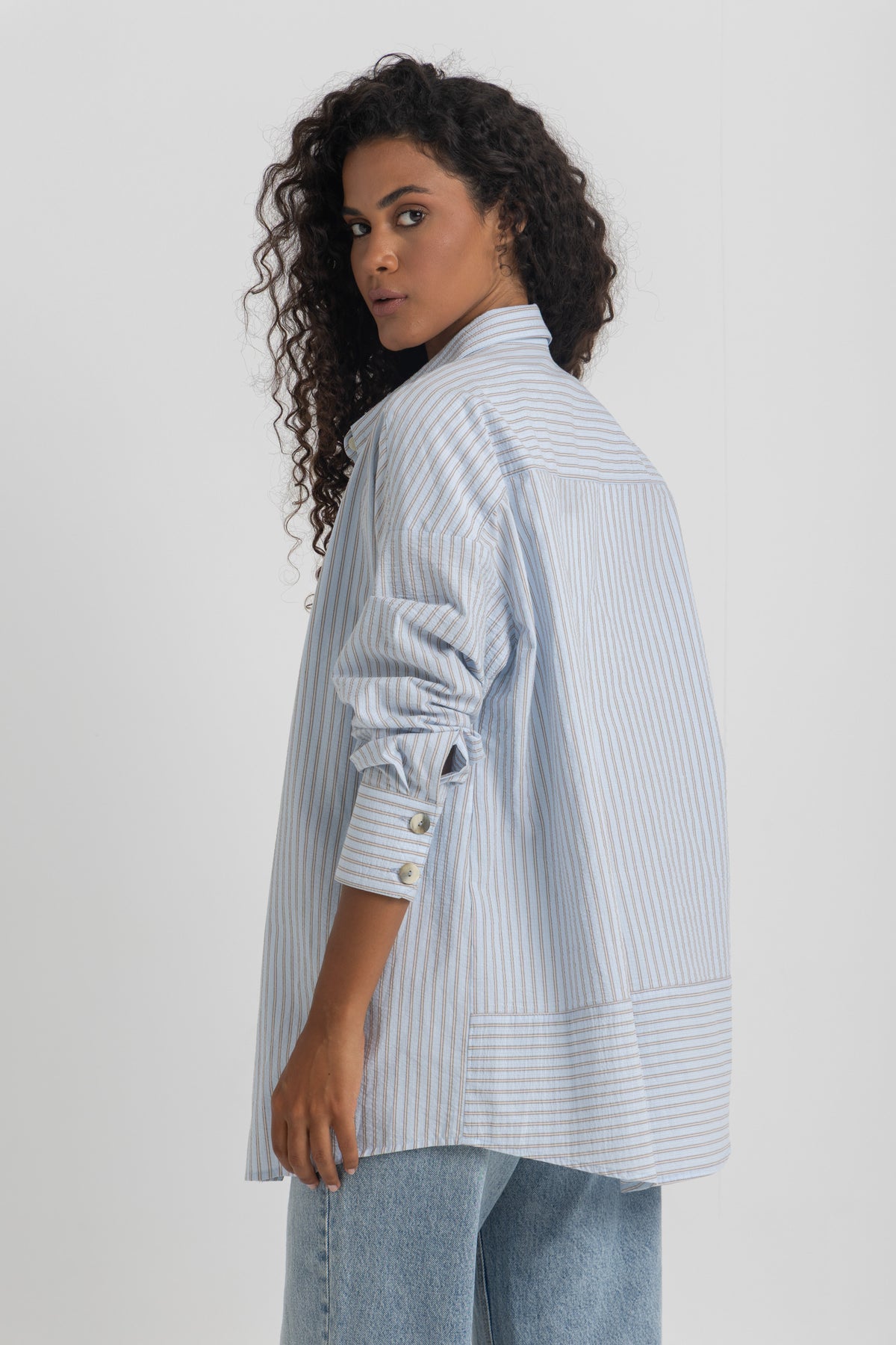 Women’s Oversized Striped Shirt
