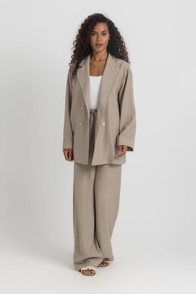 Oversized Double-Breasted Blazer