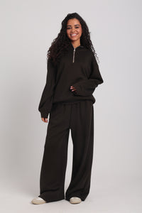 Women's Half-Zip Collared Sweatshirt
