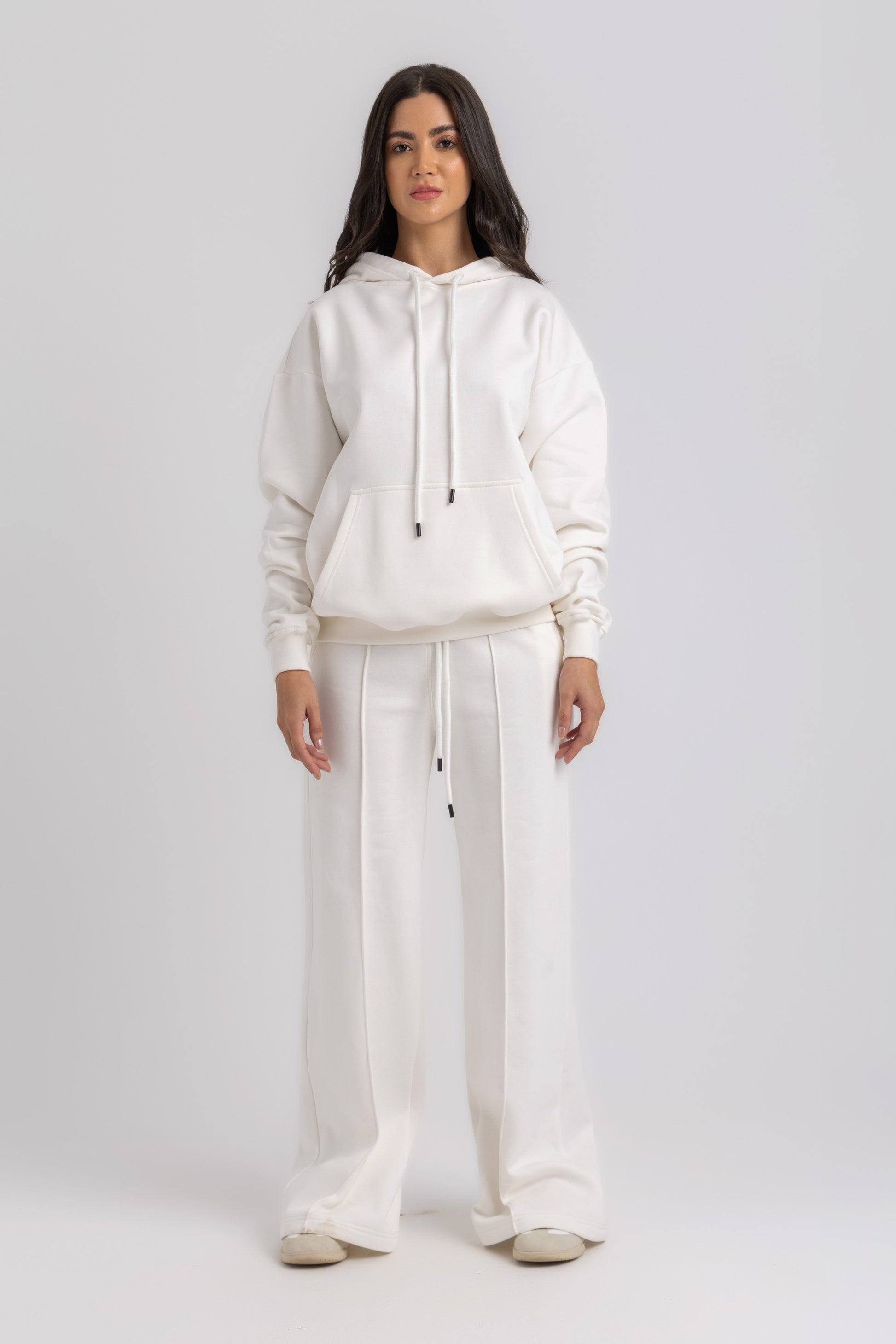 Wide-Leg Cotton Trousers