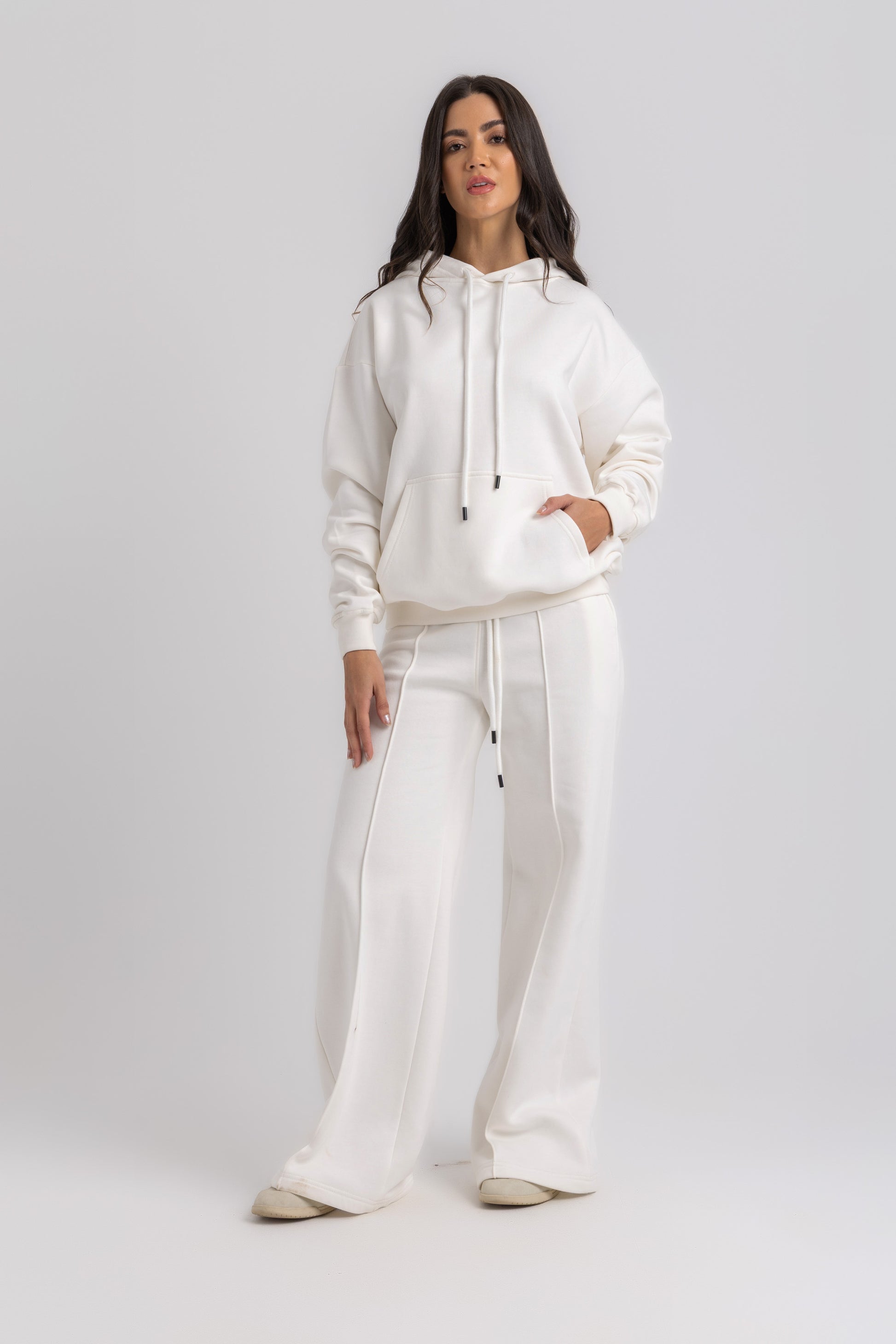 Wide-Leg Cotton Trousers