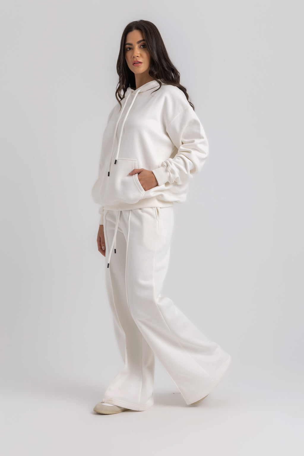 Wide-Leg Cotton Trousers