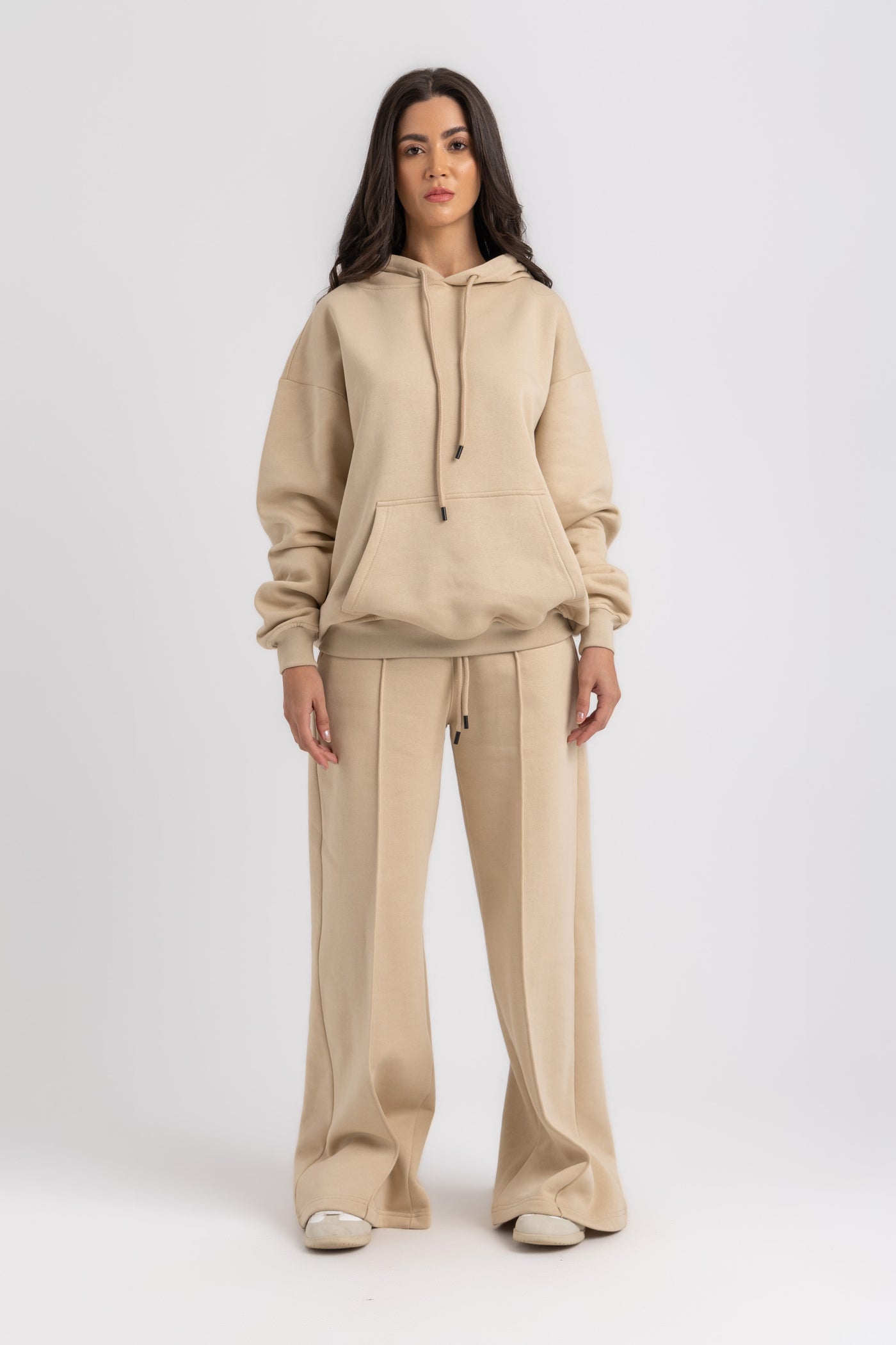 Wide-Leg Cotton Trousers