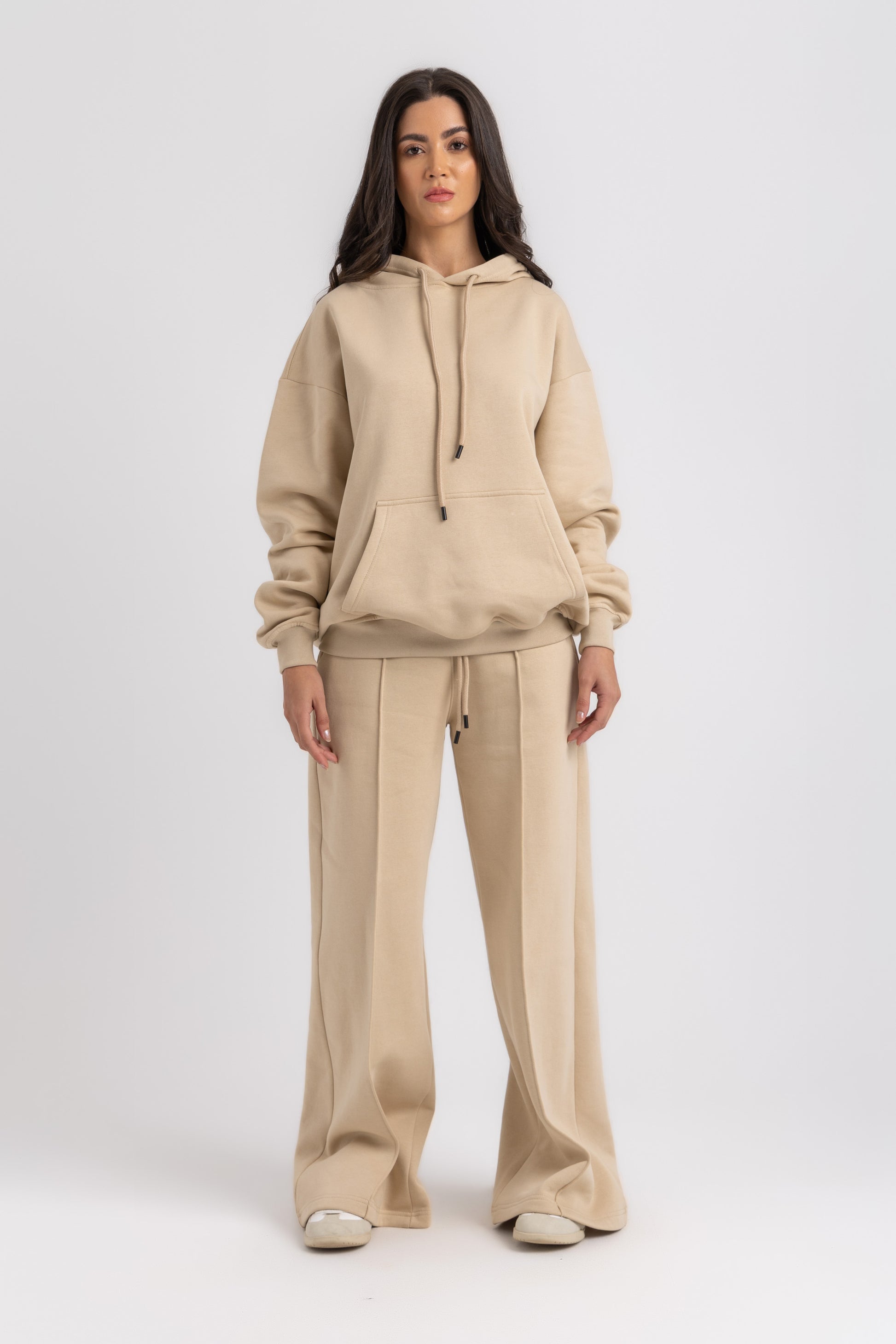 Wide-Leg Cotton Trousers