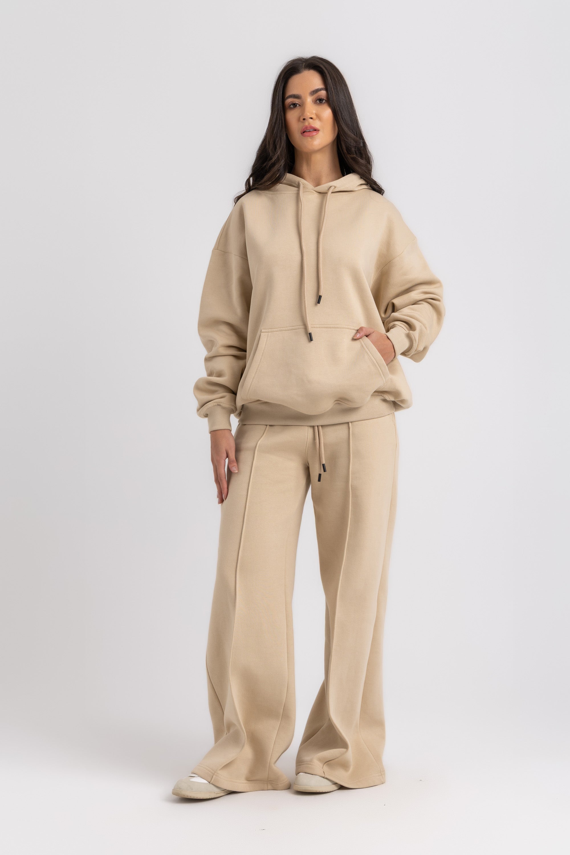 Wide-Leg Cotton Trousers
