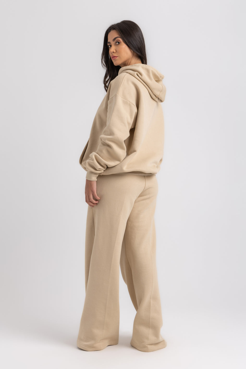 Wide-Leg Cotton Trousers