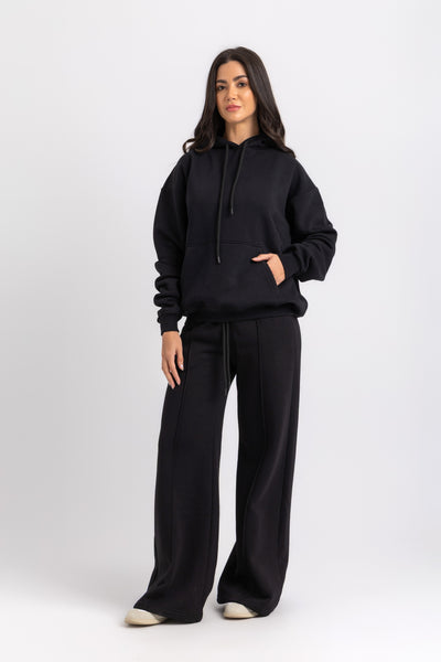 Wide-Leg Cotton Trousers