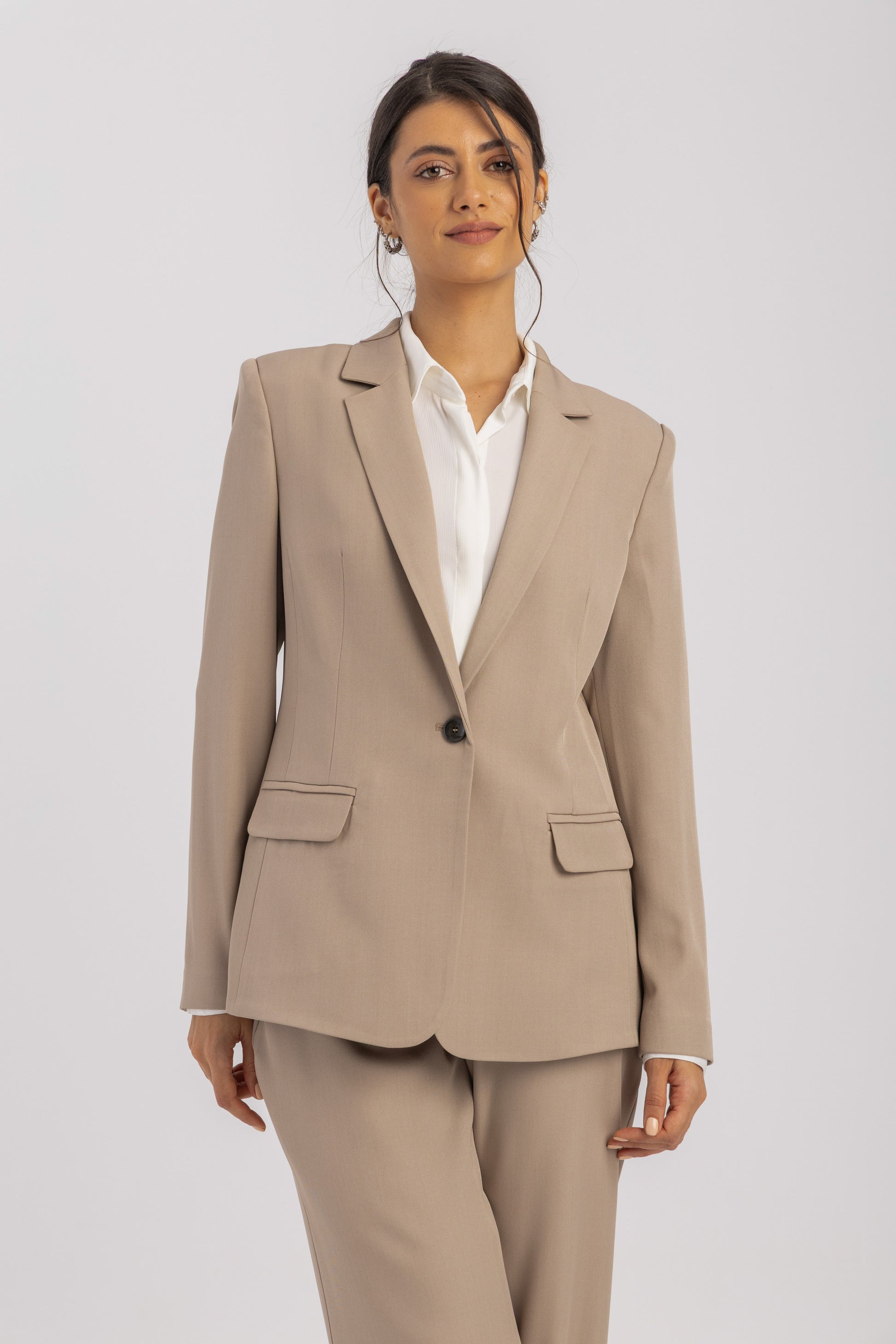 Single-Breasted Tailored Blazer