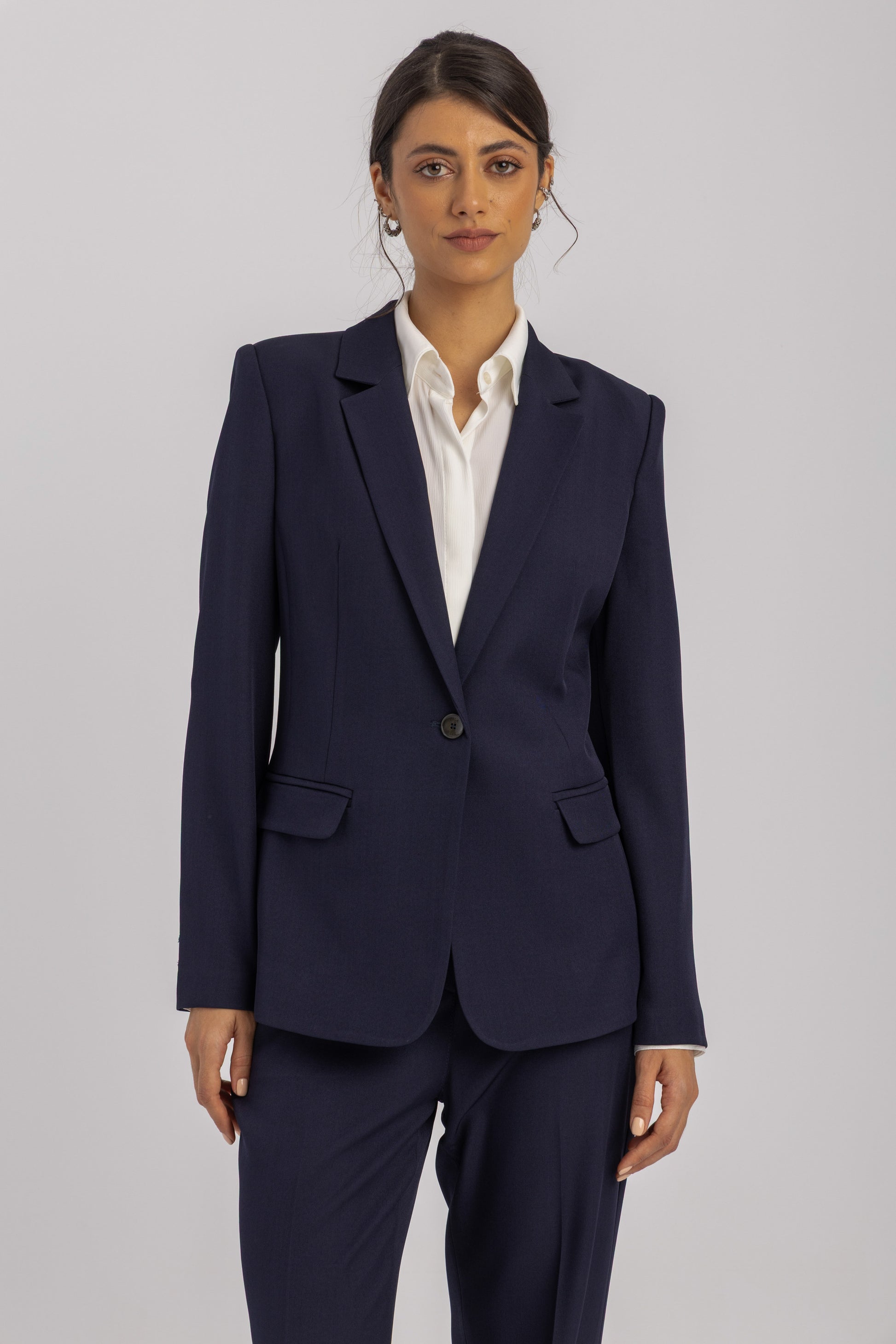Single-Breasted Tailored Blazer