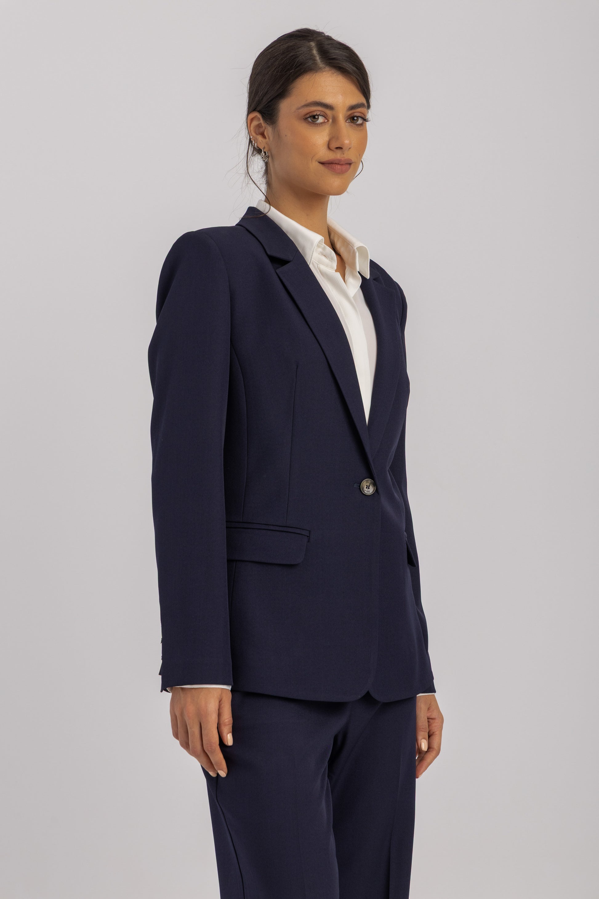 Single-Breasted Tailored Blazer
