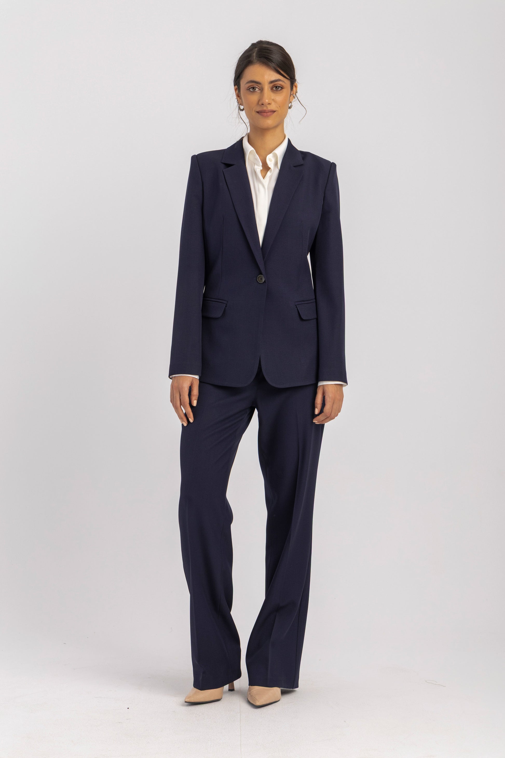 Single-Breasted Tailored Blazer