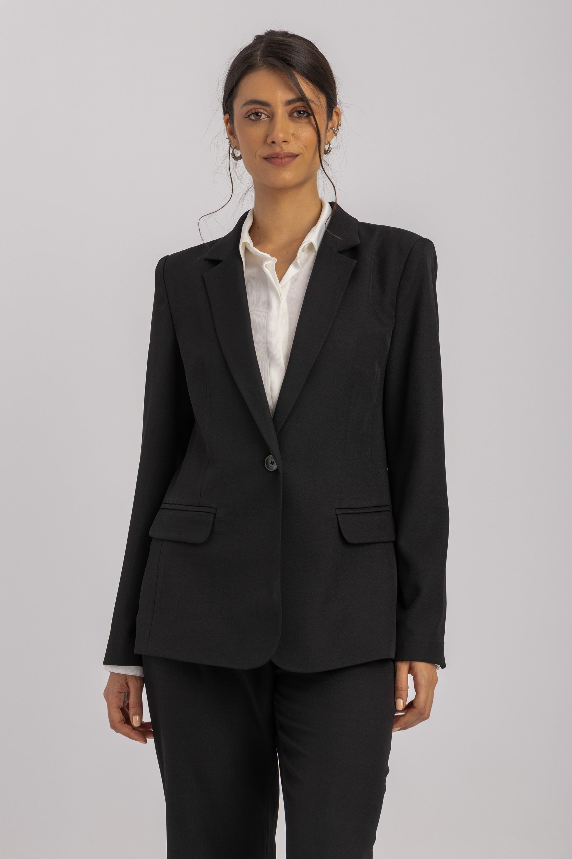 Single-Breasted Tailored Blazer