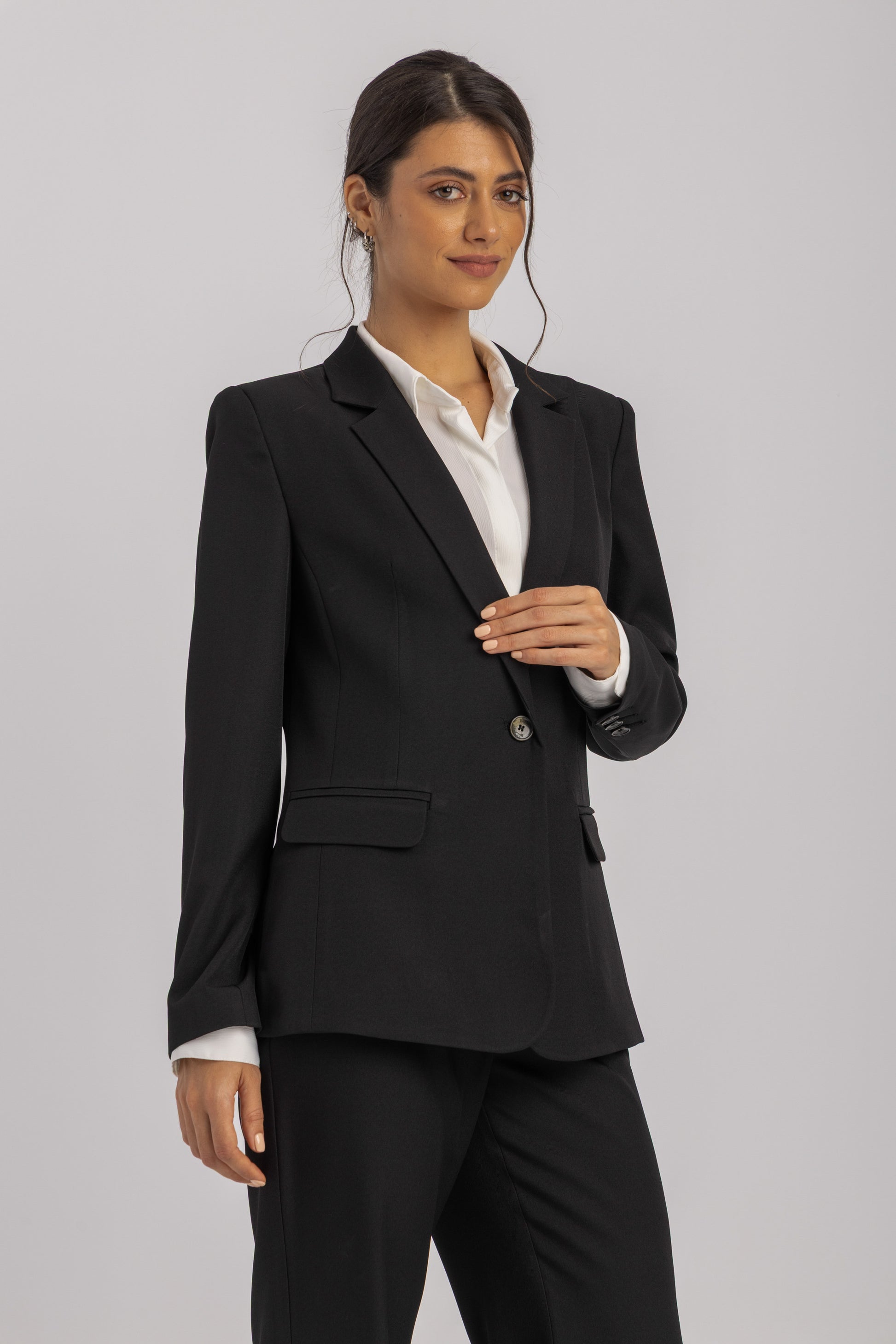 Single-Breasted Tailored Blazer