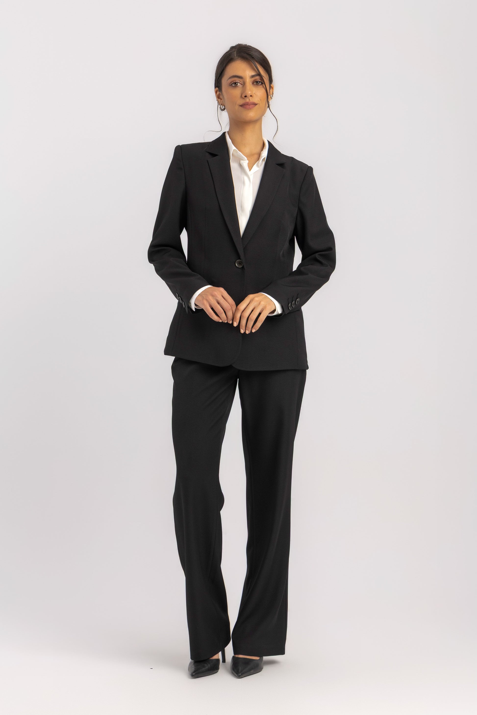 Single-Breasted Tailored Blazer