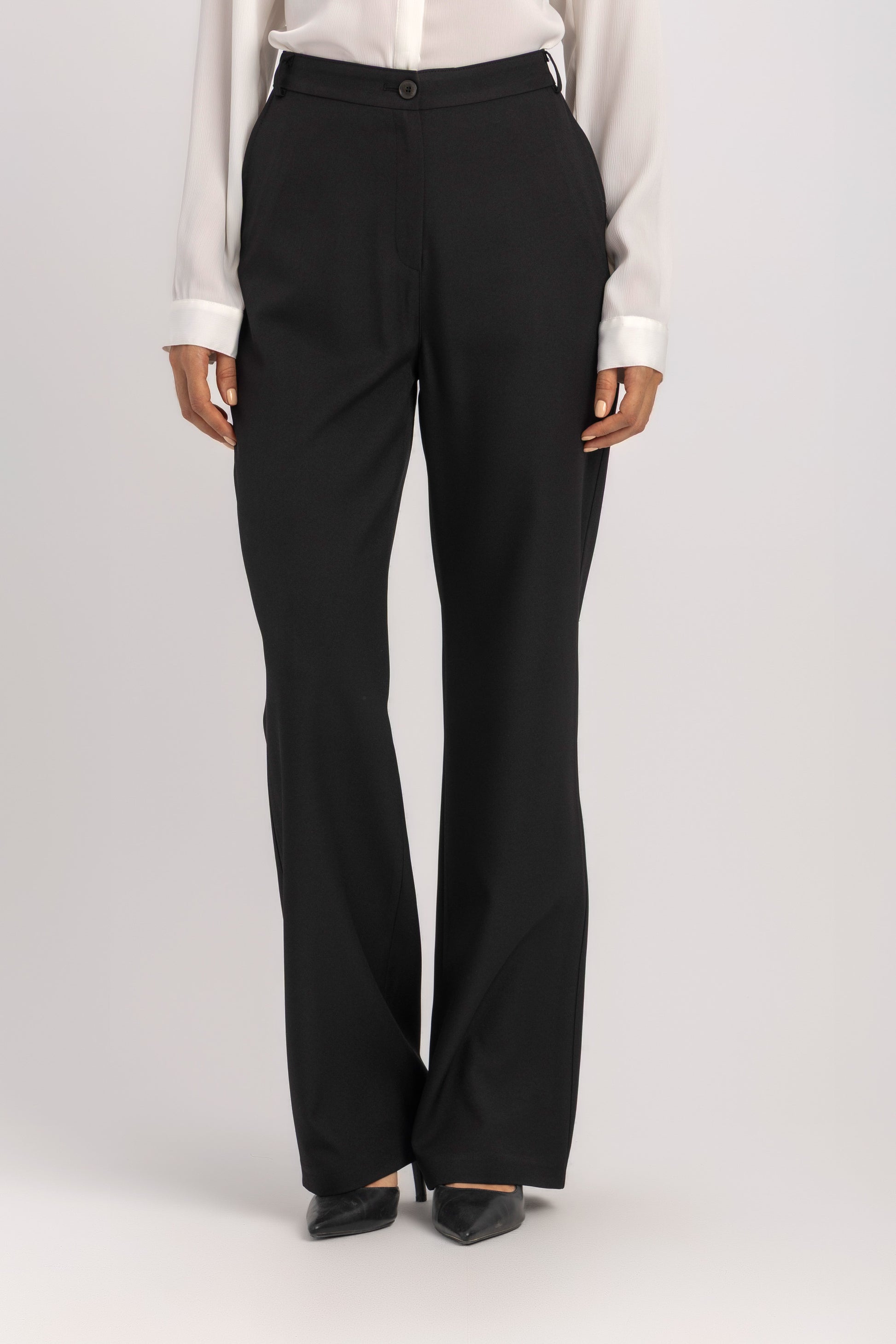 Straight-Leg Tailored Trousers