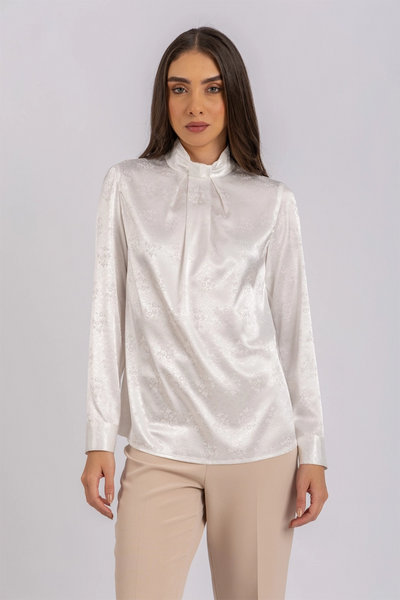 ESLA Satin Blouse  Elegant Long Sleeve Design for Women