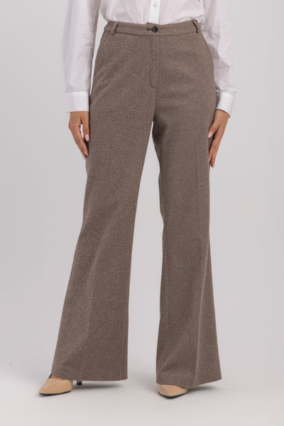 High-Waist Wide-Leg Trousers