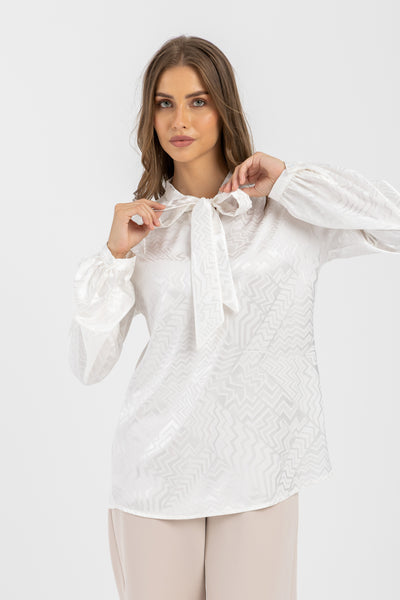 Paisley Print Blouse | High Neck | ESLA