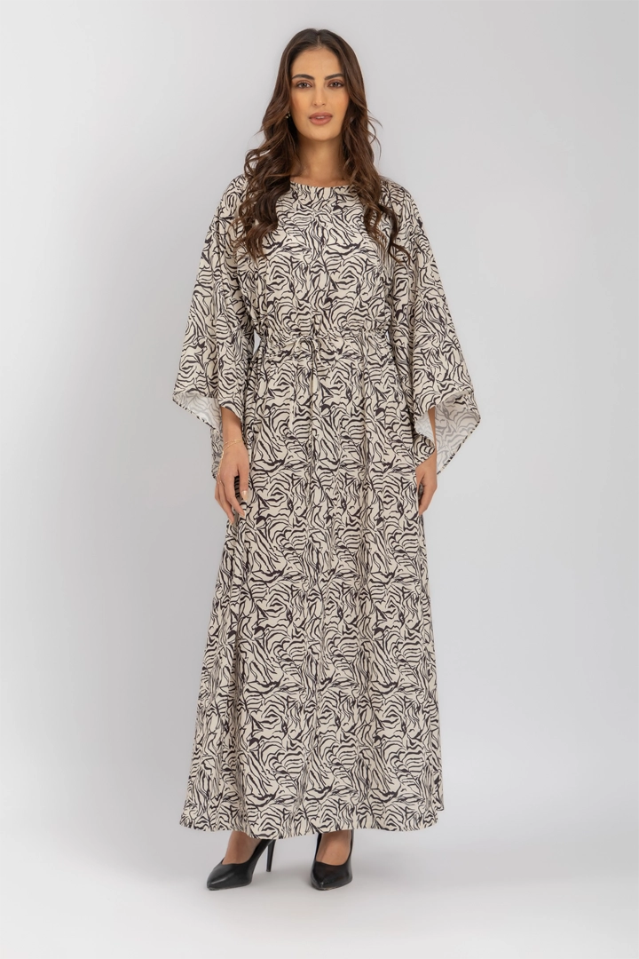 Zebra Print Maxi Dress | ST Flowing Elegance