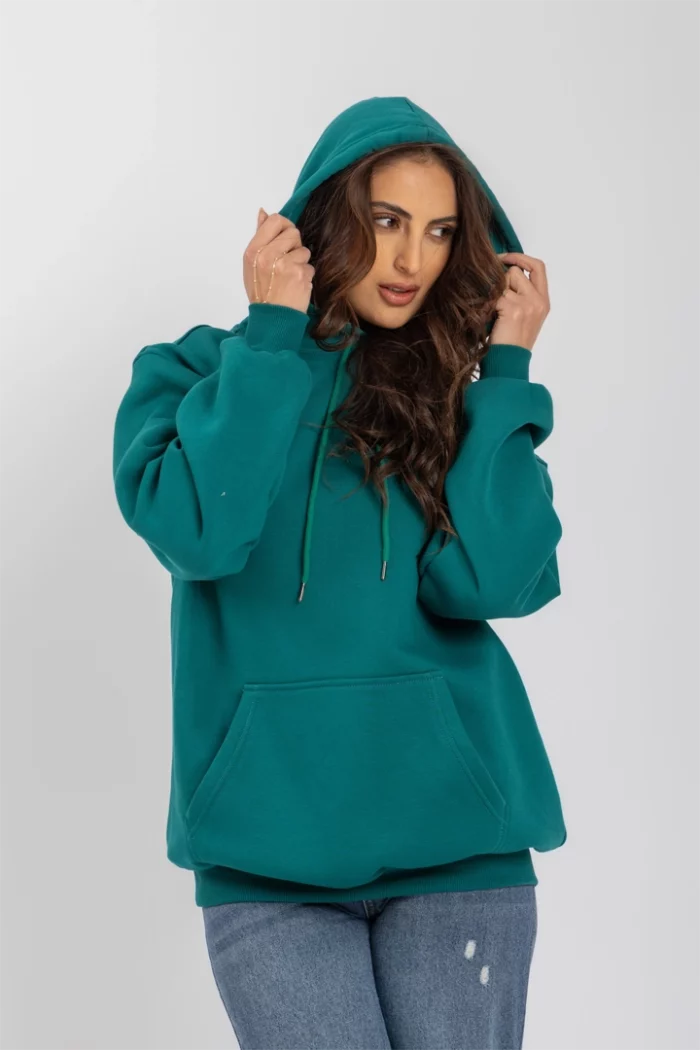 Oversized Cotton Hoodie | Casual Comfort | ESLA – Green, 38